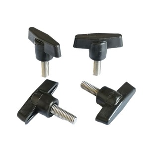 สกรูหัวแฉก M6 พร้อมหัวพลาสติกแบบ T เคลือบผิว สกรูหัวแบน เกลียว UNC สำหรับด้ามจับเครื่องจักร - Product Image 1