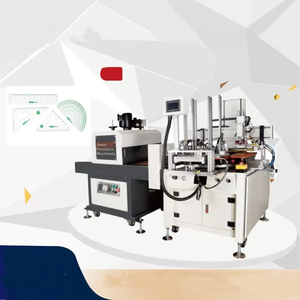 QFW Machine de sérigraphie à durcissement UV <span class=keywords><strong>LED</strong></span> à plateau tournant plat <span class=keywords><strong>automatique</strong></span> Machine de sérigraphie à règle pour étudiants - Product Image 5