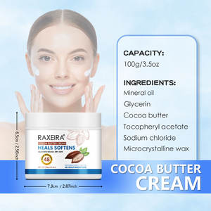 Kakao yağı kollajen yüz kremi organik Vegan cilt bariyer onarım balsamı yüz parlak krem nemlendirici yatıştırıcı yüz kremi losyon - Product Image 6