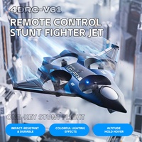 Avión RC 4DRC V61 de Lanzamiento Manual para Niños Principiantes, Despegue y Aterrizaje con una Sola Tecla, Aeronave RC con Mantenimiento de Altitud, Modo Sin Cabeza, Avión de Juguete