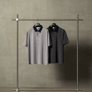 Camiseta Esencial Personalizada para Hombre, Color Sólido, 100% Algodón Tejido, Antiarrugas, Manga Corta, Suave, Transpirable, Corte Regular - Product Image 3