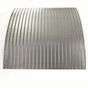 0.15mm slot Material dewatering wedge arc screen V-shaped wedge wire plate fruit and vegetable wastewater treatment screen