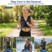 Gilet rafraîchissant d'été multi-usages avec circulation d'eau, design ajustable, séchage rapide et protection anti-UV