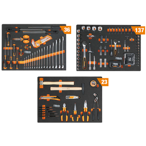 Muebles de taller Beta C45PROX 2955x495x2000mm con tapa de acero inoxidable completo con 196 herramientas - Product Image 3