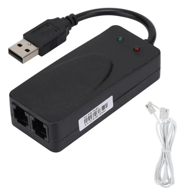 Fax Modem Dual Port USB2.0 56K External Modem Driver for Win 7/Win 8/Win 10/Win XP USB Modem