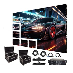 KESUOSI P2.6 P3.9 mai nero chiavi in mano Led Video Wall pacchetto di sistema di noleggio curva interna Display espositivo