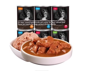 375 גרם/עוף משומר/בשר חזיר רטוב מזון לכלבים - Product Image 1