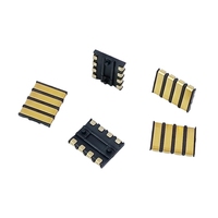 Connecteur de batterie à ressort femelle Gold Finger 2,0 mm, laiton plaqué or, montage vertical SMD pour applications d'alimentation sur PCB