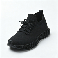 Chaussures de marche pour hommes imprimées en 3D, respirantes, athleisure, décontractées, à lacets, souples, confortables, semelle en résine flexible