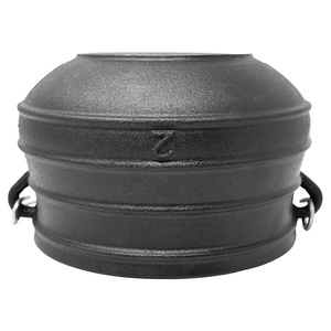 Maceta plana presazonada, maceta de hierro fundido, Sudáfrica - Product Image 5