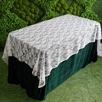 Tissu de dentelle de polyester romantique motif floral design rideau de tulle doux pour le mariage et la décoration de fond à la