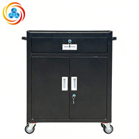Coffre à outils en métal robuste avec tiroirs verrouillables |   Chariot de rangement pour mobilier de bureau industriel, écologique, 300 kg