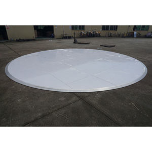 Plancher de danse portable en bois de haute qualité, rond, en contreplaqué, pour les fêtes - Product Image 3