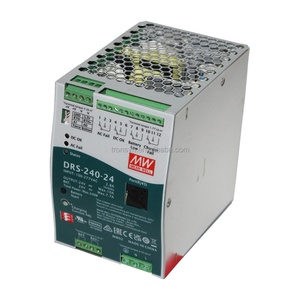 Fuente de Alimentación Meanwell DRS-240-24 de 240W, Todo en Uno, Inteligente, para Seguridad, 24VDC, Riel DIN, Convertidor de Voltaje de CA a CC, 220V a 110V - Product Image 1