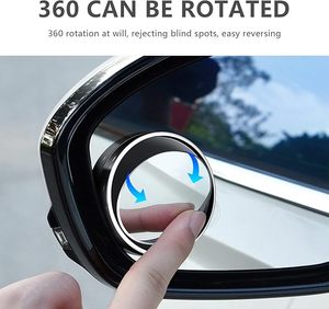 <b>Car</b> Rear View <b>Mirrors</b> Wide View Angle <b>Mirror</b> Round HD Glass Convex <b>Mirror</b> Adjustable with Frame for <b>Cars</b> SUV Trucks - Product Image 5