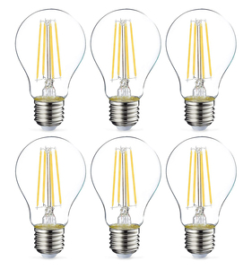 Großhandels preis Hohe Lumen Dekorative <span class=keywords><strong>LED</strong></span>-Glühbirne, Hochwertige dimmbare klare <span class=keywords><strong>LED</strong></span>-Glühbirne mit langem Filament A60 A19 2700k - Product Image 2