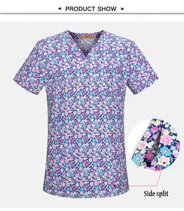 デザイン新しいスタイルのファッショナブルなエプロンデザイン男性ベスト医療女性病院看護師制服ドレススクラブトップス