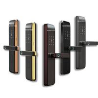 Cerradura Inteligente para Puerta de Madera con Control por Aplicación TT Lock, Huella Dactilar y Código, para Seguridad Electrónica del Hogar