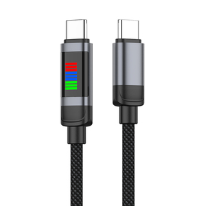 Hot sales9-Step sạc nhanh màu sắc thay đổi hiển thị đèn sạc cáp 100W PD sạc cáp dữ liệu - Product Image 1