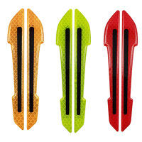 Autocollants en vinyle réfléchissant de forme personnalisée, haute luminosité, fluorescent, avertissement de sécurité, pour la conduite nocturne, le cyclisme, les équipements de plein air