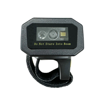 Mini escáneres de código de barras de dedo portátiles Interfaz USB BT Anillo inalámbrico Escáner de código de barras Lector de código QR 1D 2D portátil