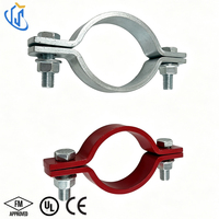 Collier de serrage sismique en acier galvanisé UTT60 pour travaux de support de conduites d'incendie industrielles