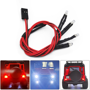 Kit d'éclairage LED <span class=keywords><strong>1</strong></span>/<span class=keywords><strong>18</strong></span> pour Crawler RC, projecteurs avant et arrière, adapté aux pièces et accessoires de modification et d'amélioration pour Crawler - Product Image 5