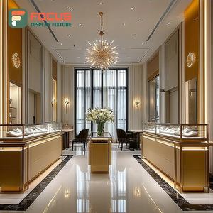 Sistema de Exhibición de Joyería para Tiendas Minoristas Modernas, Mostrador de Exhibición para Tiendas de Marca con Superficie Pulida - Product Image 1