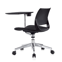 Chaise pliante moderne avec bureau, chaise de formation pour invités de bureau épais avec table pliante pour ordinateur portable mobilier de chaise commerciale