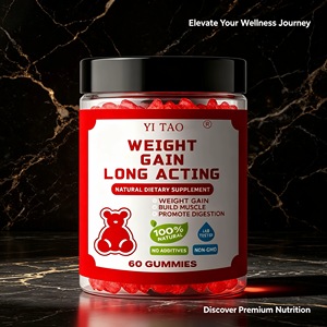 Gummies de prise de poids longue durée pour adultes 100 % naturelles sans OGM Complément alimentaire pour développer les muscles et favoriser la digestion Testées en laboratoire Non - Product Image 2