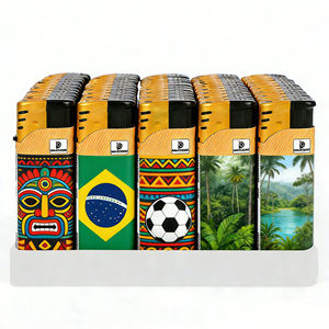 Encendedores de Cigarrillos de Gas Recargables, Resistentes al Viento, de Plástico Electrónico Personalizados, con <span class=keywords><strong>Luz</strong></span> LED, los Más Vendidos de Fábrica al Por Mayor - Product Image 3