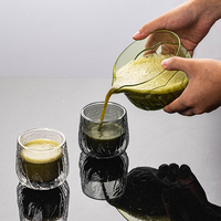Bol à thé en verre Matcha de style japonais avec brosse en bambou Boîte cadeau écologique de qualité alimentaire pour usage domestique