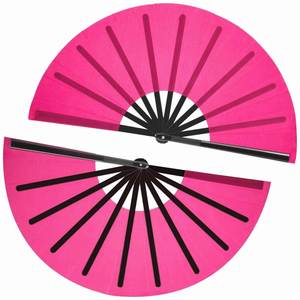 Éventail pliable en bambou noir, personnalisé et peint à la main, style traditionnel, vente en gros - Product Image 2