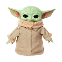 Nouvelle Peluche Grogu Star Wars 11 pouces Personnage Mandalorian Sonore et Clignotant avec Mouvement des Yeux et des Mains – Vente Flash Personnalisée