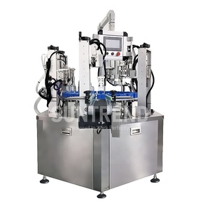 Machine de remplissage et de bouchage rotative multi-têtes sous vide pour liquides parfumés - Product Image 1