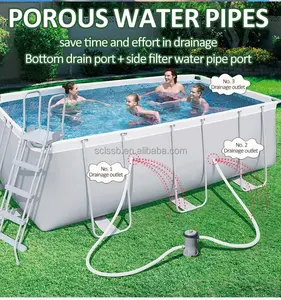 Haute qualité PLUS XXXXL 956*488*432 cm piscine à air extérieur gonflable piscine hors sol