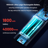 Escáner de Códigos QR 2D y 1D con Lector de Pantalla, Sensor CMOS, Computadora de Mano, Inalámbrico 2.4G, Detección Automática, para la Industria Logística