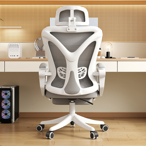 Sedia da Ufficio Direzionale Professionale in Rete, Arredamento per Soggiorno, Sedia Ergonomica Girevole con Supporto Lombare - Product Image 3