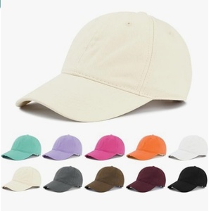 Washed Cotton Plain Baseball Caps Adjustable Unstructured Soft Blank Casual Dad Ball <b>Hats</b> for Men Women - Product Image 2