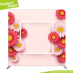 Toile de fond portable en tissu tensionnel double face de 2,3 m en aluminium, durable, avec conception gratuite, directement de l'usine, pour salons professionnels - Product Image 3
