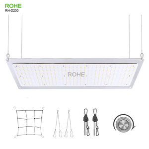 Lampu Tumbuh LED Spektrum Penuh ROHE 200W, Dapat Diredupkan, Saklar IR, Efisiensi Tinggi untuk Tanaman Hidroponik Dalam Ruangan, Tenda Tanam - Product Image 3