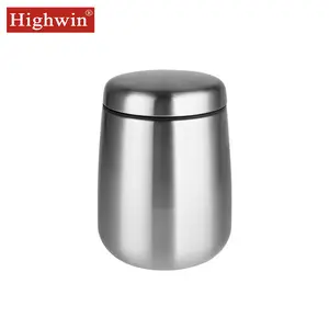 Professional China Supplier Sugar Coffee Stainless Steel Metal Tea Canister