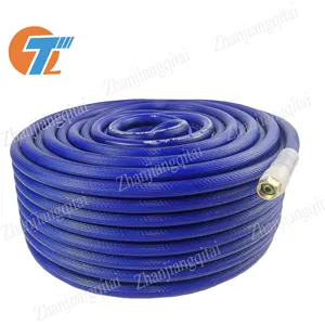 agriculture spraying 3/8 inch blue pvc high pressure weaved hoses/ pipes manufacturer supplier use for power pump and sprayer