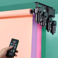 Support de fond de studio électrique pour photographie, axe de fond à 6 axes