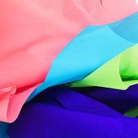 Kertas Crepe Warna Berkualitas Tinggi Grosir untuk Bahan DIY Bunga, Kertas Pembungkus Kado, Kertas Kerajinan Seni, Kerajinan Tangan