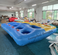 Nouveau design de tube gonflable remorquable pour bateau, type banane ou donut, pour sports nautiques