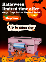 Novedades de Halloween impresora A3 Pink UX7 UV DTF con laminador automático y cortador para envolver tazas personalizadas, fabricación de pegatinas