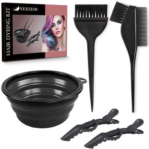 Kit Profesional <span class=keywords><strong>de</strong></span> Coloración del Cabello para Barbería, Tazón Plegable, Brocha, Pinza para el Cabello, Espuma, Juego <span class=keywords><strong>de</strong></span> Herramientas <span class=keywords><strong>de</strong></span> Color Personalizadas - Product Image 4
