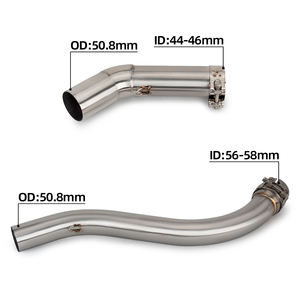 Para <span class=keywords><strong>Benelli</strong></span> 752 S 752 S, tubo de enlace medio modificado para escape de motocicleta, silenciador de conexión de interfaz de 51mm inoxidable, tubo medio de tipo corto - Product Image 3