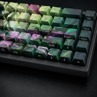 Claviers personnalisés DIY LOL FAE DRAGON ASHE, 68 touches, touches en PBT avec sublimation de colorant, impression latérale, profil Cherry, ensemble de claviers mécaniques